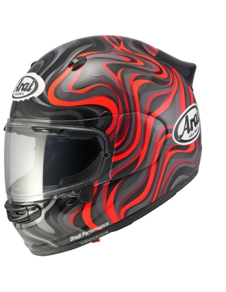 Casque intégral Arai Quantic Swirl - Noir Rouge Gris