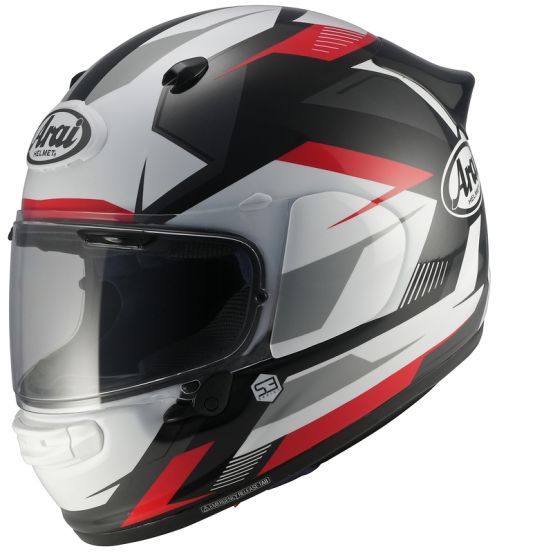 Casque intégral Arai Quantic Supra - Rouge Blanc Noir