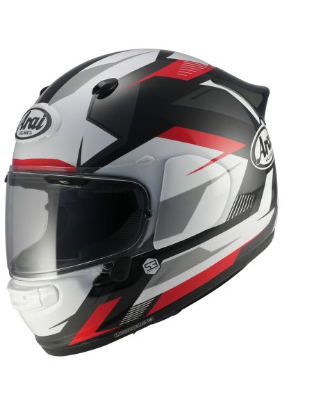 Casque intégral Arai Quantic Supra - Rouge Blanc Noir
