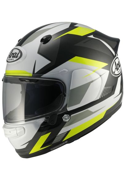 Casque intégral Arai Quantic Supra - Jaune Blanc Noir