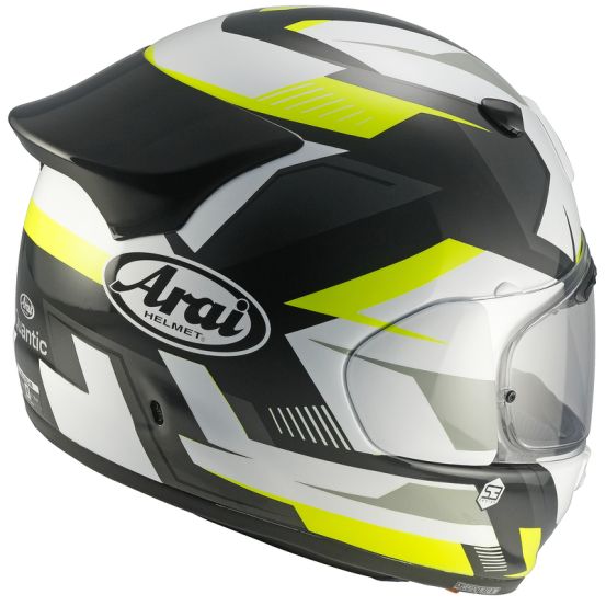 Casque intégral Arai Quantic Supra - Jaune Blanc Noir