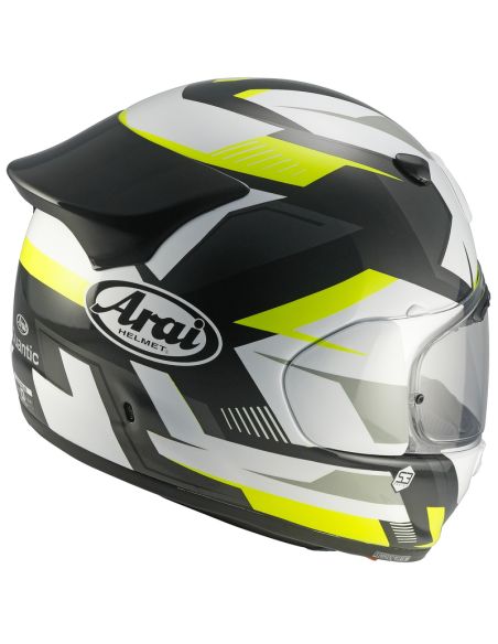 Casque intégral Arai Quantic Supra - Jaune Blanc Noir
