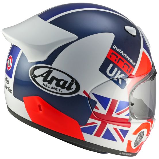 Casque intégral Arai Quantic Nation Uk - Rouge Blanc Bleu
