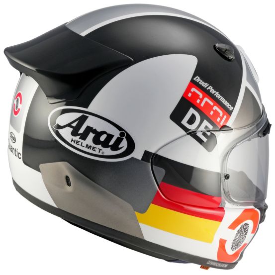 Casque intégral Arai Quantic Nation De - Noir BlancRouge Jaune