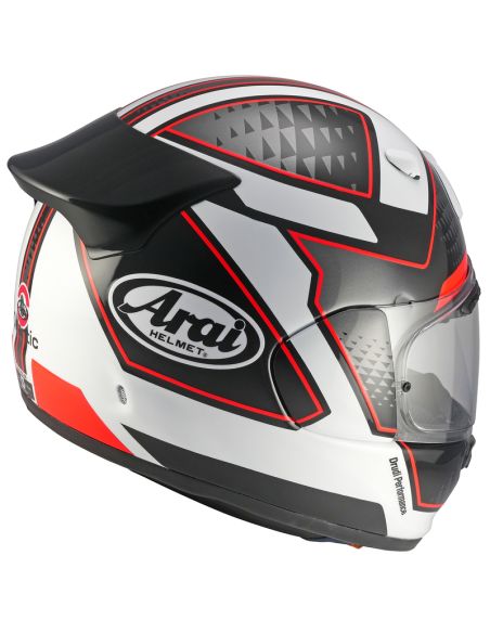 Casque intégral Arai Quantic Giu - Noir Blanc Rouge