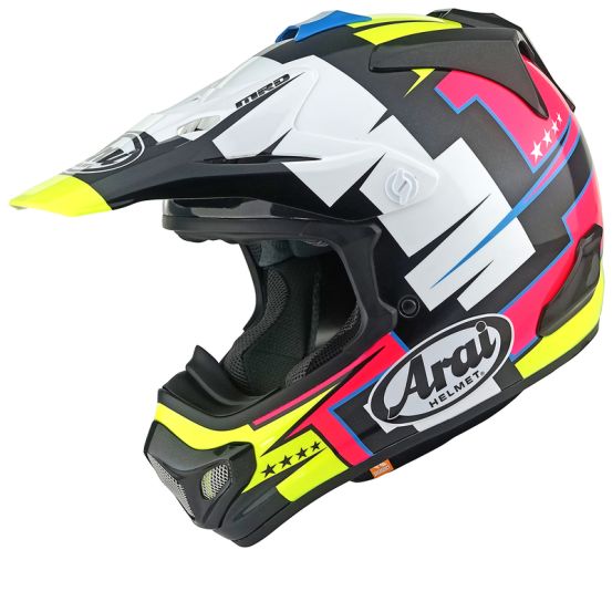 Casque cross Arai Mx-V Evo Battle - Jaune
