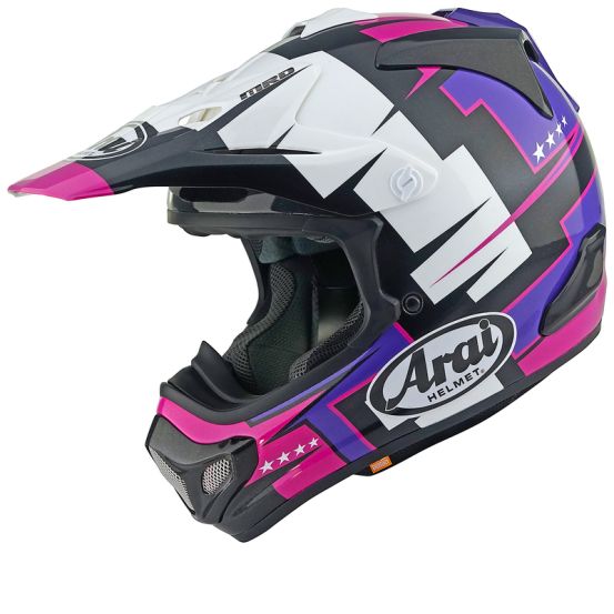 Casque cross Arai Mx-V Evo Battle - Violet