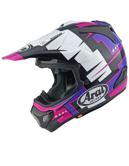 Casque cross Arai Mx-V Evo Battle - Violet