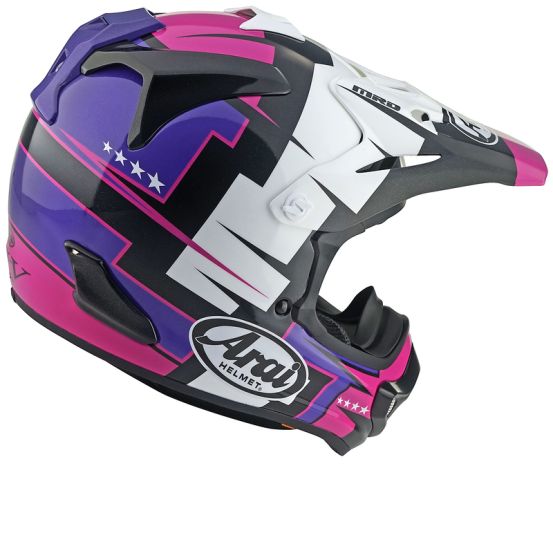 Casque cross Arai Mx-V Evo Battle - Violet