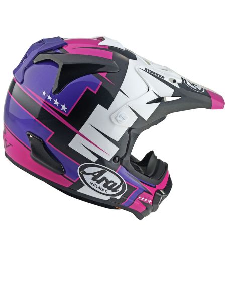 Casque cross Arai Mx-V Evo Battle - Violet