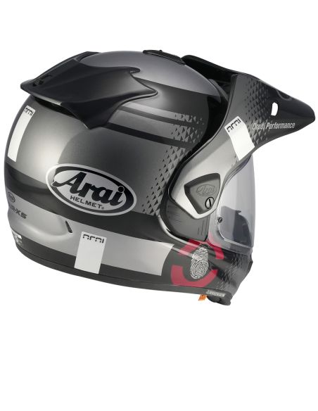Casque adventure Arai Tour-X5 Print - Noir Argent