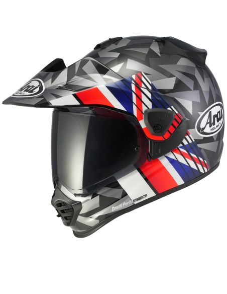 Casque adventure Arai Tour-X5 Nation Uk - Noir Rouge Bleu Blanc