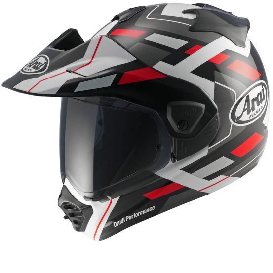 Casque adventure Arai Tour-X5 Match - Rouge Noir Gris