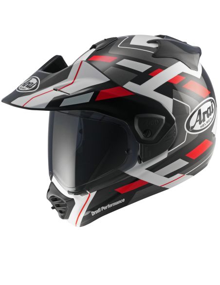 Casque adventure Arai Tour-X5 Match - Rouge Noir Gris