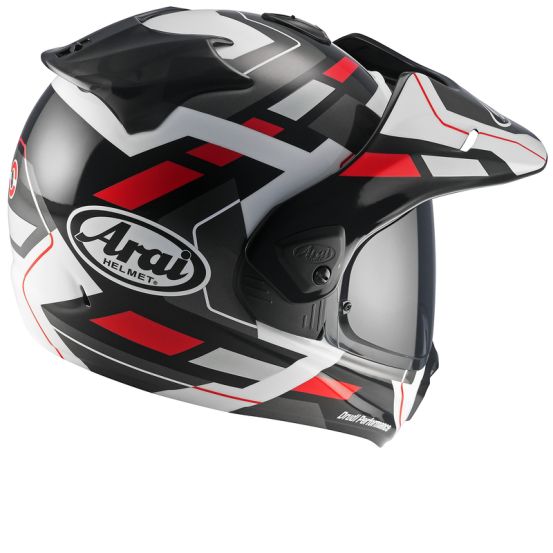 Casque adventure Arai Tour-X5 Match - Rouge Noir Gris