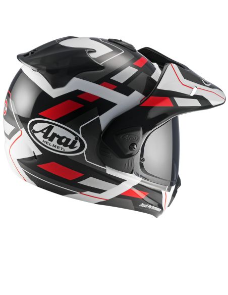 Casque adventure Arai Tour-X5 Match - Rouge Noir Gris