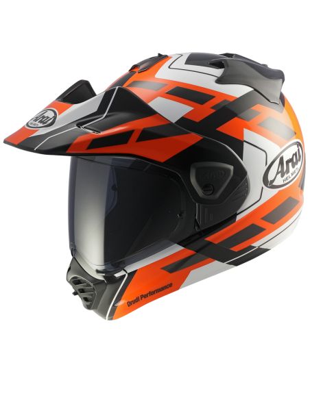 Casque adventure Arai Tour-X5 Match - Orange Noir Blanc