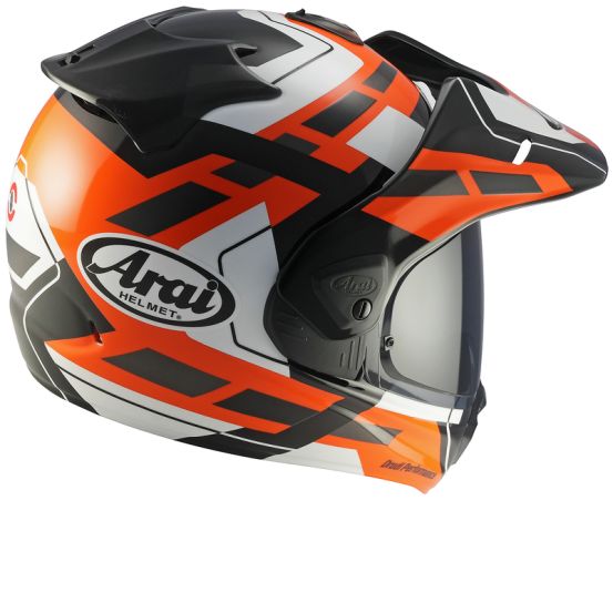 Casque adventure Arai Tour-X5 Match - Orange Noir Blanc