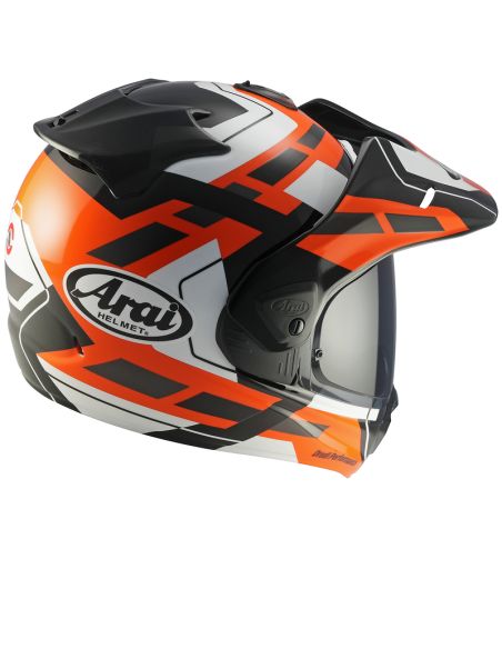 Casque adventure Arai Tour-X5 Match - Orange Noir Blanc