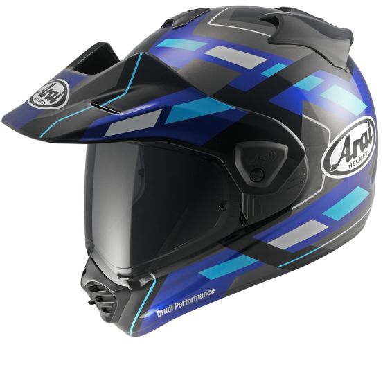 Casque adventure Arai Tour-X5 Match - Bleu Foncé Bleu Clair Noir