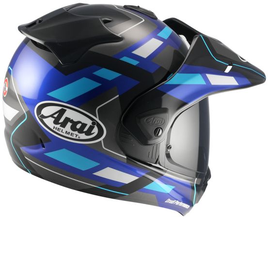 Casque adventure Arai Tour-X5 Match - Bleu Foncé Bleu Clair Noir