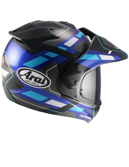 Casque adventure Arai Tour-X5 Match - Bleu Foncé Bleu Clair Noir