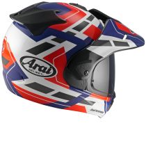 Casque adventure Arai Tour-X5 Match - Blanc Bleu Rouge Noir 2