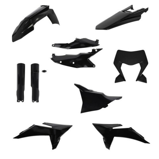 Kit plastiques complet - Noir - ACERBIS KTM EXC EXC-F 2026