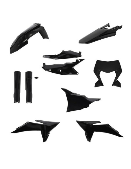 Kit plastiques complet - Noir - ACERBIS KTM EXC EXC-F 2026