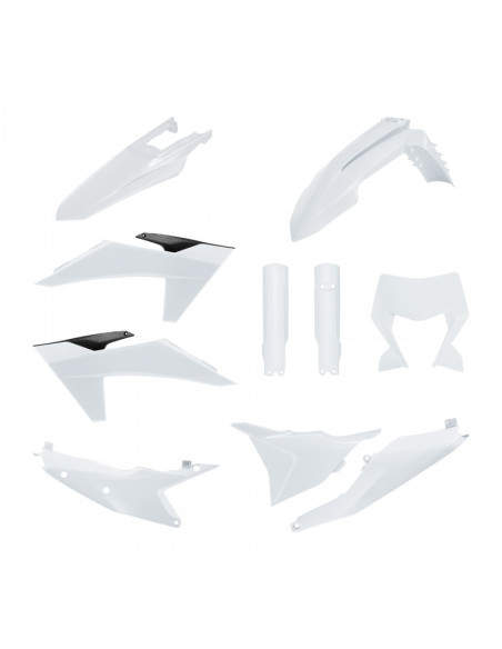 Kit plastiques complet - Blanc - KTM EXC/EXC-F 2024-2025