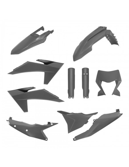Kit plastiques complet - Gris - KTM EXC/EXC-F 2024-2025