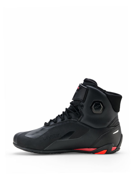 Baskets Alpinestars Faster-4 Drystar - Noir Rouge Fluo