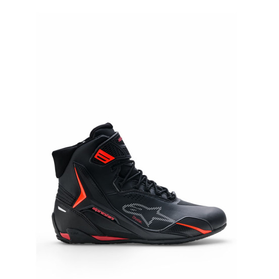 Baskets Alpinestars Faster-4 Drystar - Noir Rouge Fluo