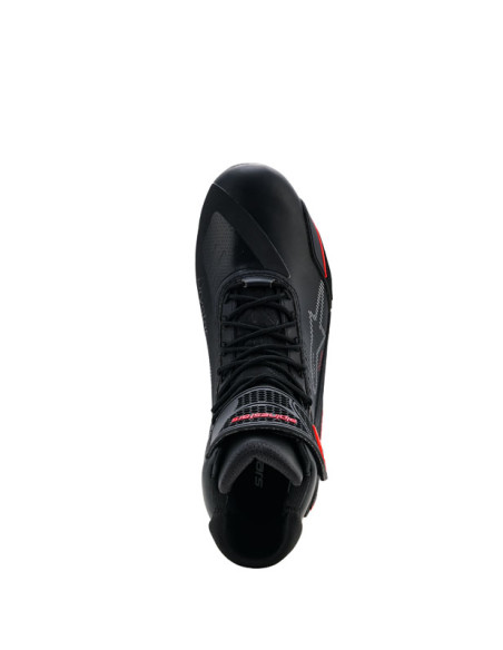 Baskets Alpinestars Faster-4 Drystar - Noir Rouge Fluo