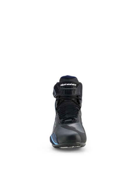 Baskets Alpinestars Faster-4 Drystar - Noir Bleu Cyan