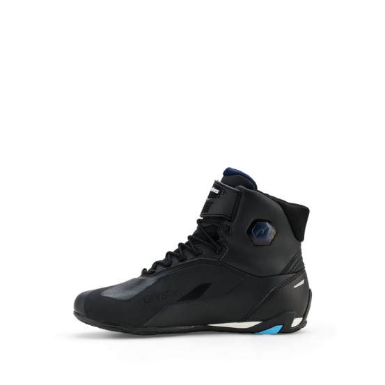 Baskets Alpinestars Faster-4 Drystar - Noir Bleu Cyan