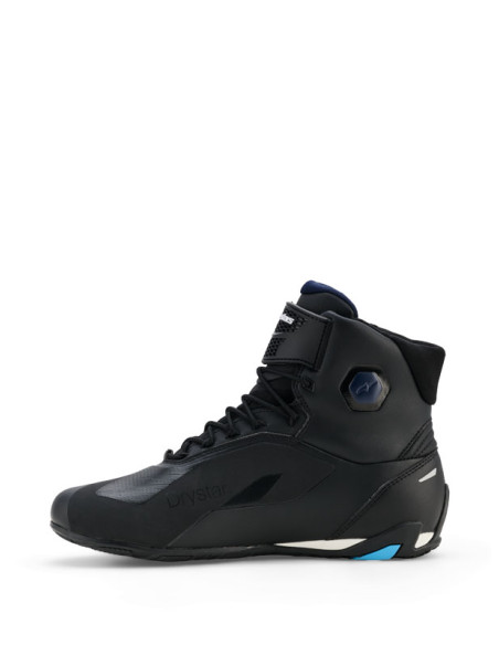 Baskets Alpinestars Faster-4 Drystar - Noir Bleu Cyan