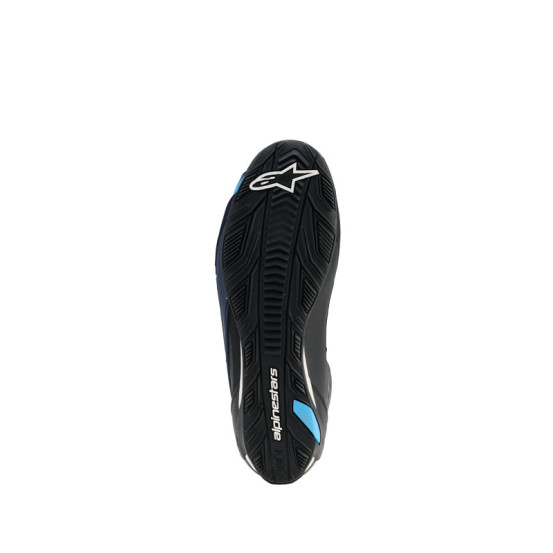 Baskets Alpinestars Faster-4 Drystar - Noir Bleu Cyan