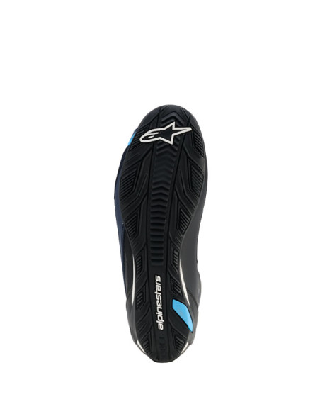 Baskets Alpinestars Faster-4 Drystar - Noir Bleu Cyan