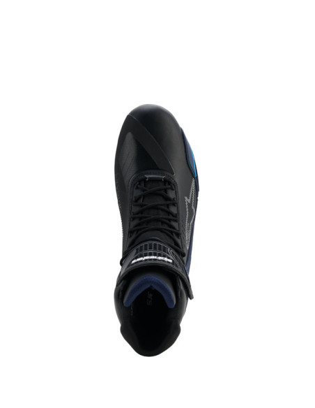 Baskets Alpinestars Faster-4 Drystar - Noir Bleu Cyan