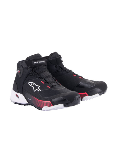 Baskets femme Alpinestars CR-X Drystar - Noir Blanc Rose Diva