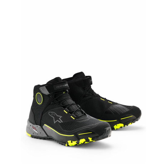 Baskets Alpinestars CR-X Drystar - Noir Gris Jaune Fluo
