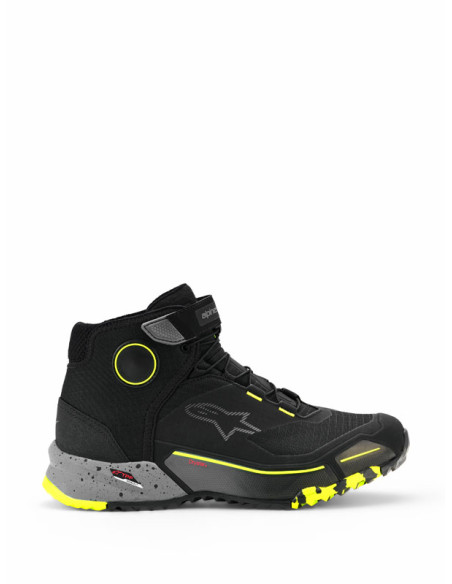 Baskets Alpinestars CR-X Drystar - Noir Gris Jaune Fluo