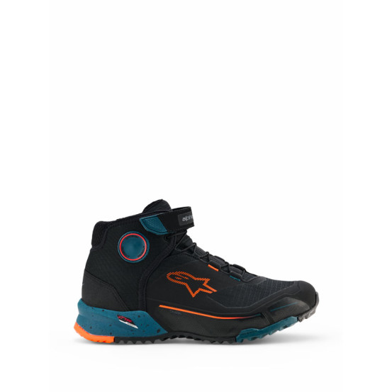 Baskets Alpinestars CR-X Drystar - Noir Bleu Petrol Orange Fluo