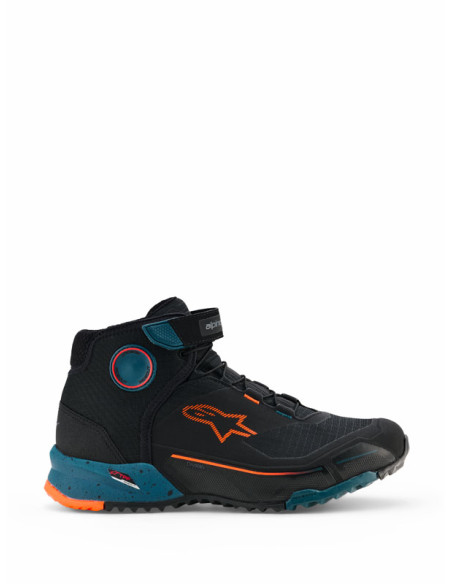 Baskets Alpinestars CR-X Drystar - Noir Bleu Petrol Orange Fluo