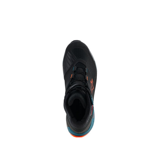 Baskets Alpinestars CR-X Drystar - Noir Bleu Petrol Orange Fluo