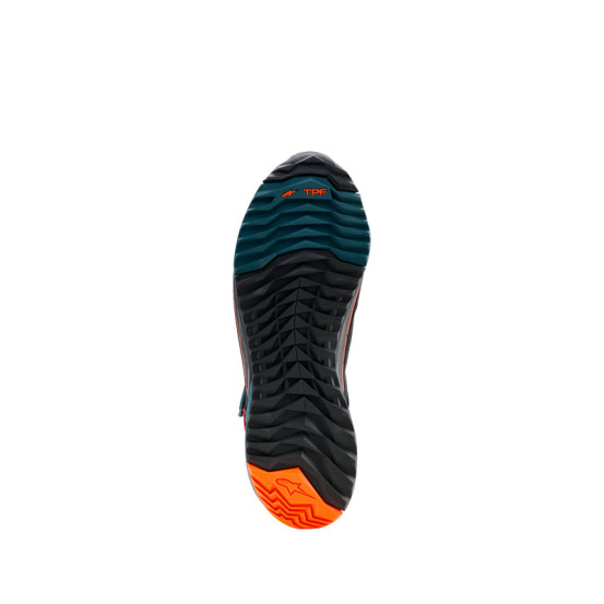 Baskets Alpinestars CR-X Drystar - Noir Bleu Petrol Orange Fluo