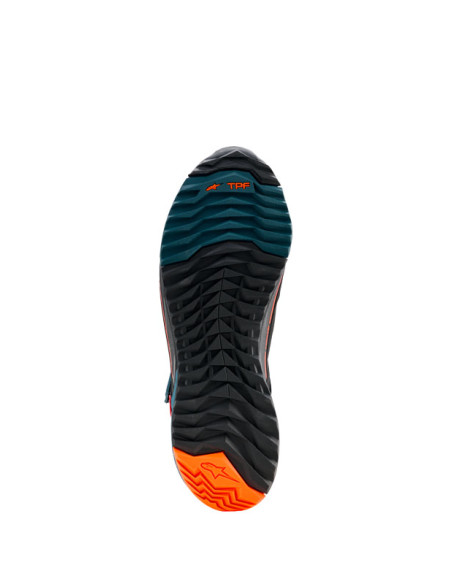 Baskets Alpinestars CR-X Drystar - Noir Bleu Petrol Orange Fluo