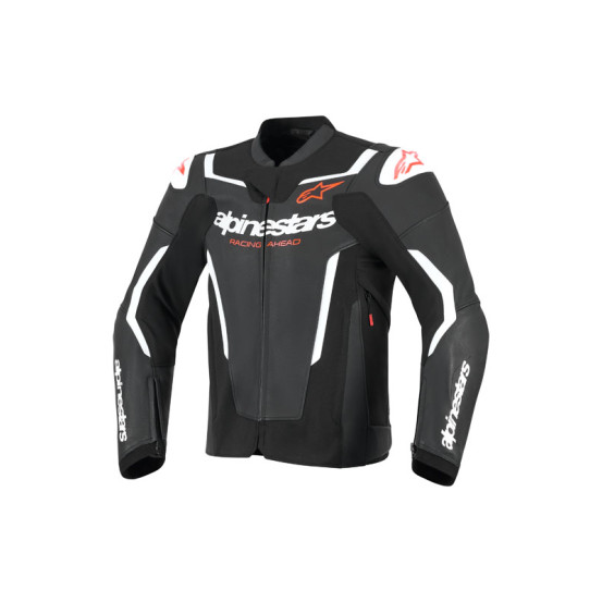 Blouson cuir Alpinestars GP Force V2 - Noir Blanc