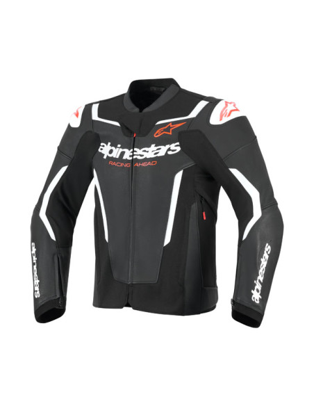 Blouson cuir Alpinestars GP Force V2 - Noir Blanc